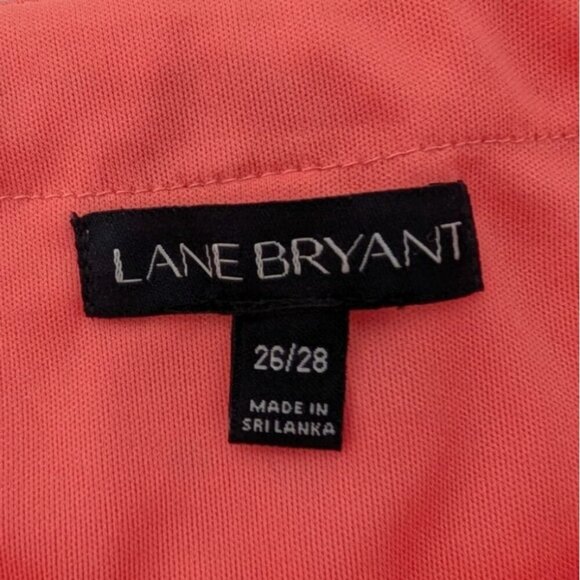 Lane Bryant Eyelet Convertible Dress Womens Size 26/28 Porcelain Rose 100% Cotto - Picture 4 of 10